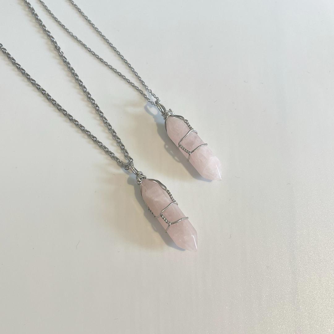Espera - Rose Quartz Gemstone Necklace
