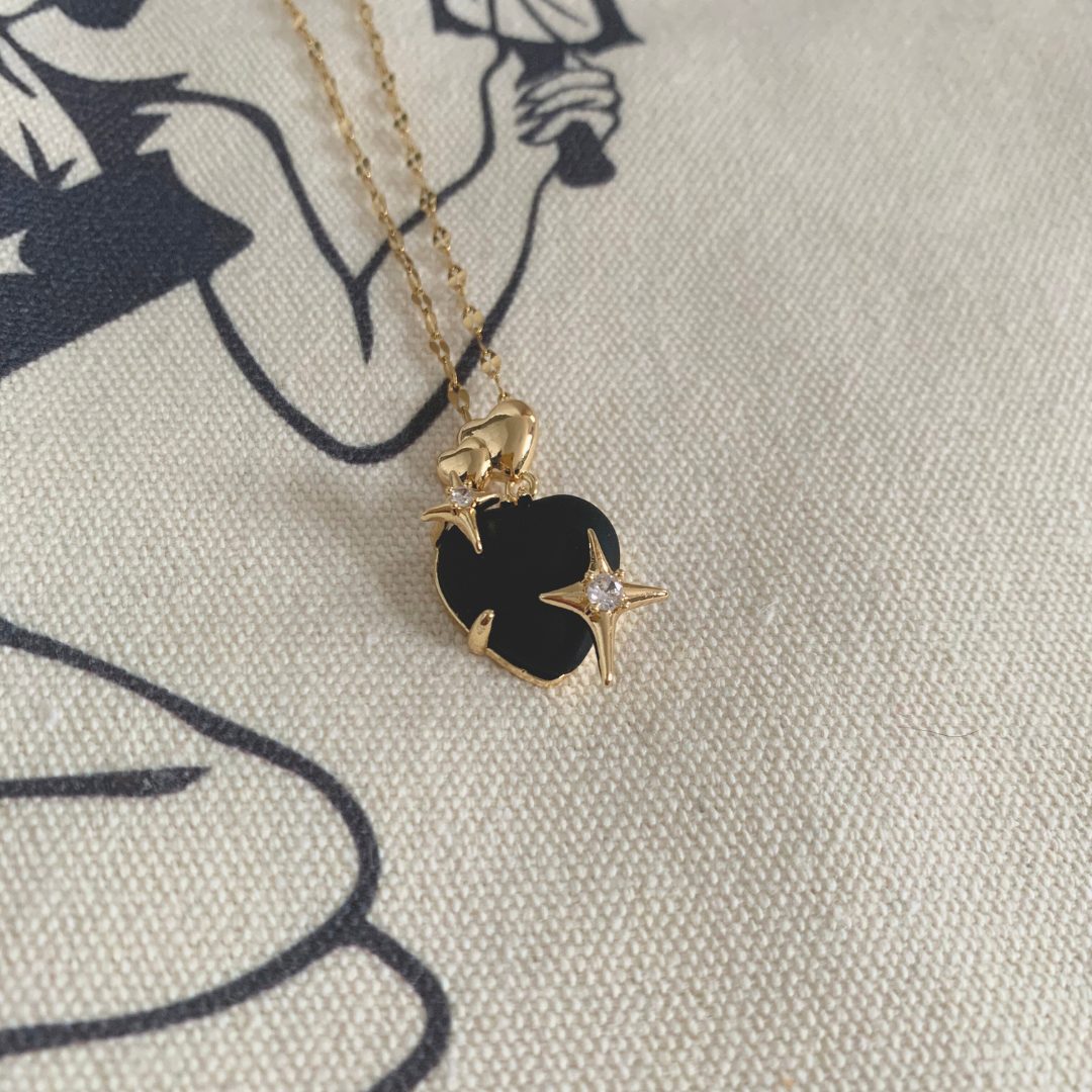 Star-Crossed Lovers Necklace -Limited Edition Black
