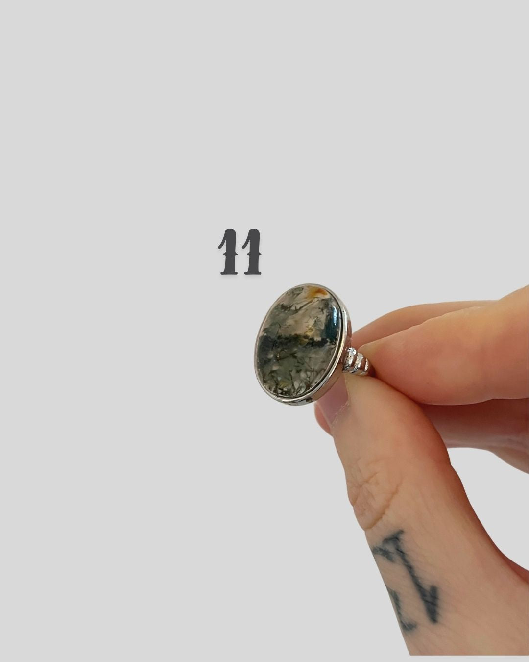 Forest Spirit- Moss Agate Gemstone Ring