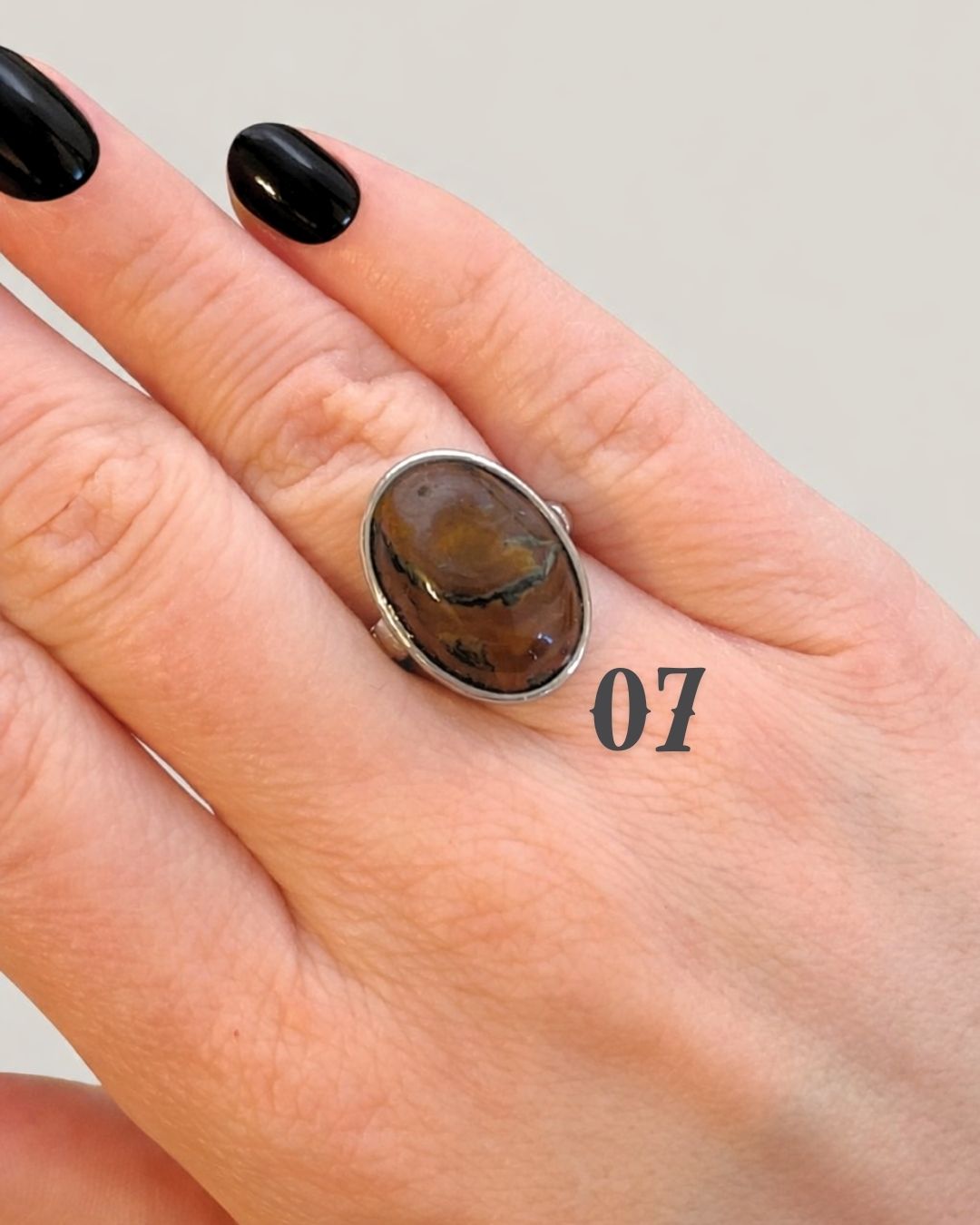 Forest Spirit- Moss Agate Gemstone Ring