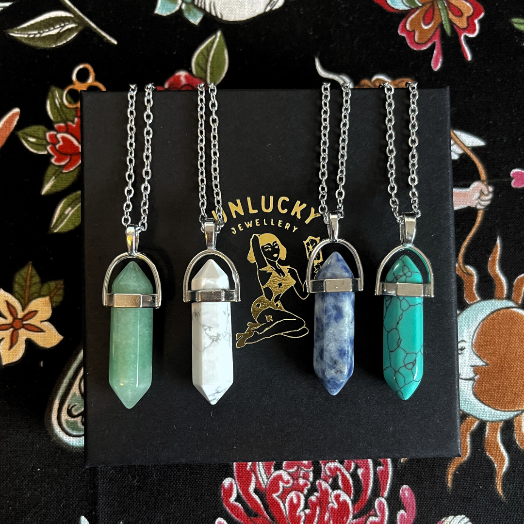 Calm - White Howlite Necklace – Pendant for Calm and Stress Relief