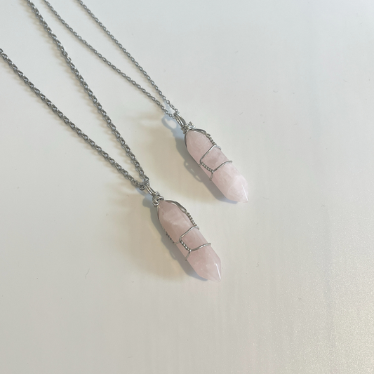 Espera - Rose Quartz Gemstone Necklace