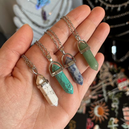 Calm - White Howlite Necklace – Pendant for Calm and Stress Relief