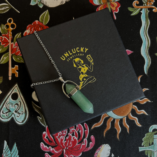 Opportunity -Green Aventurine Necklace – Pendant for Luck & Prosperity