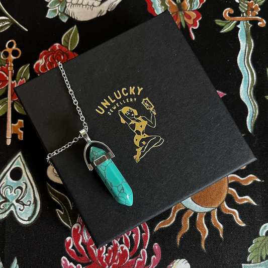 Courage - Turquoise Necklace – Pendant for Protection & Healing