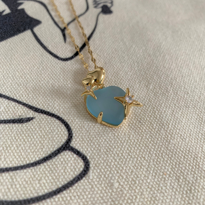 Star-Crossed Lovers Necklace - Pink or Blue