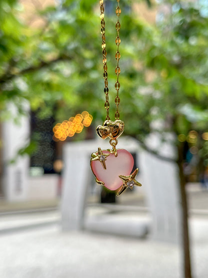 Star-Crossed Lovers Necklace - Pink or Blue