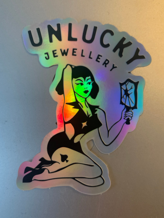 Unlucky Jewellery Logo Sticker