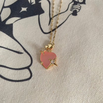 Star-Crossed Lovers Necklace - Pink or Blue