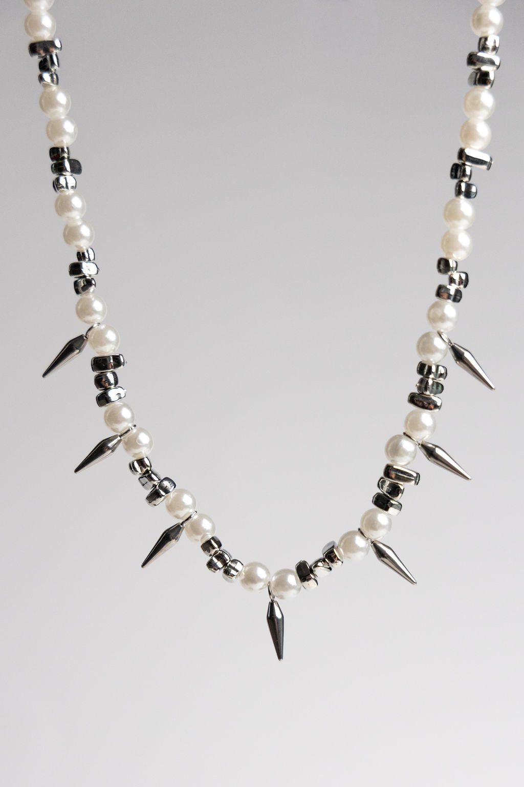 Concrete Halo - Spikes & Pearl Necklace