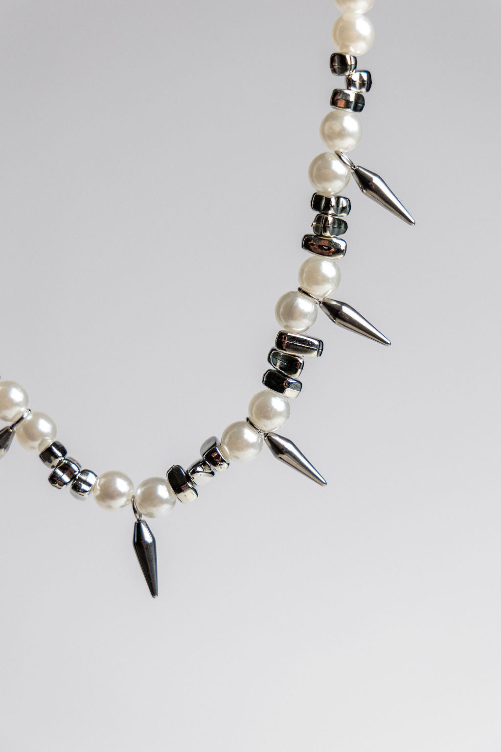 Concrete Halo - Spikes & Pearl Necklace
