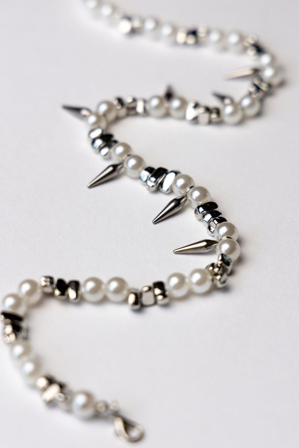 Concrete Halo - Spikes & Pearl Necklace