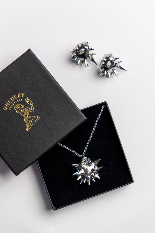 Doomed Heart Necklace & Earrings Bundle, Save ££!!