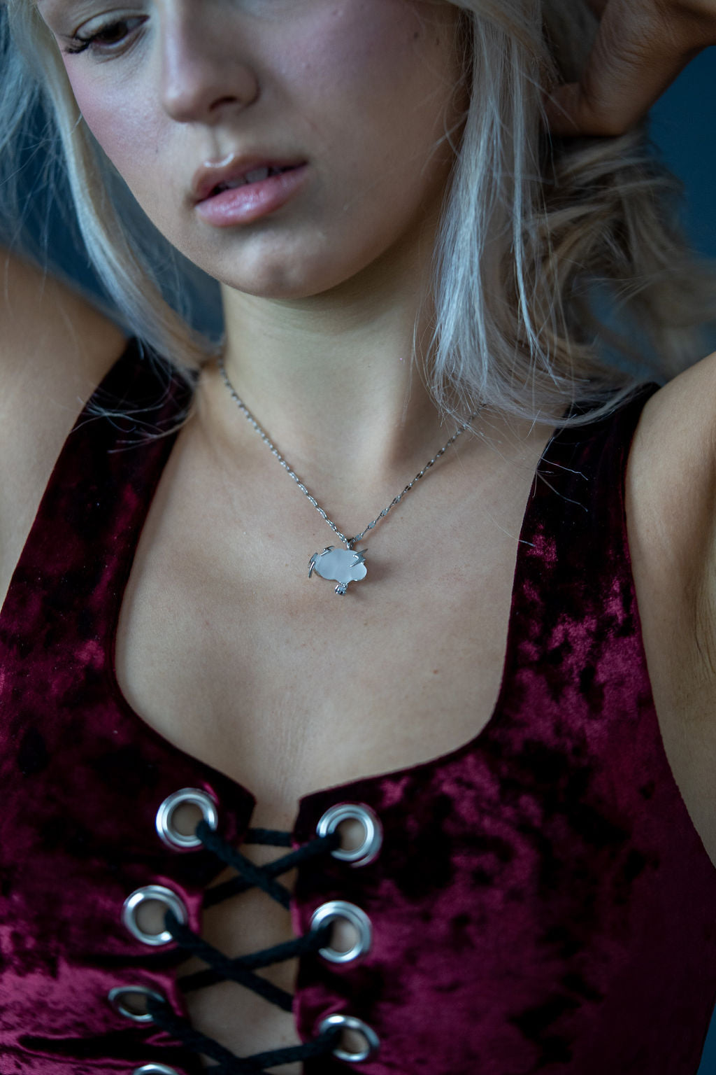 After The Storm Necklace & Rose Knot Bracelet Bundle Set