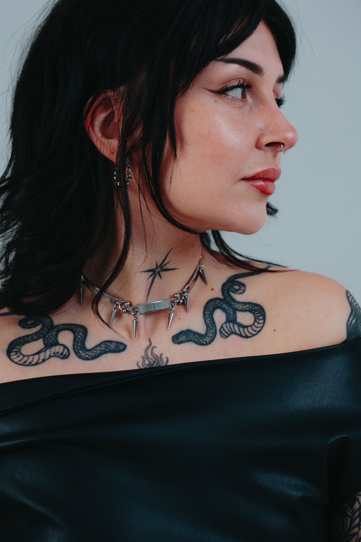 Brazen Choker & Buffy Hoops Set
